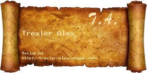 Trexler Alex névjegykártya